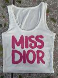 Trendy Letter-Print Ribbed Tank Top Fashion Women's Wear