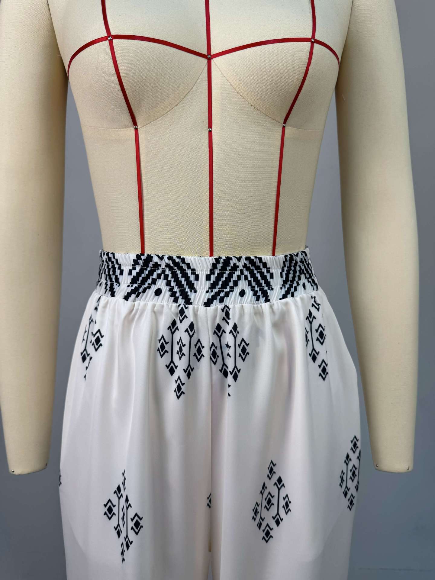 Summer Women's Fashion Turn-Down Collar Printed Loose Shirt & Wide-Leg Pants Casual Set