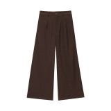 Women summer suit vest wide-leg pants two-piece set