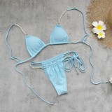 Women sexy bikini sexy backless lace-up two-piece swimwear