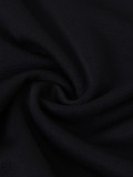 Women Casual Short-Sleeve Round Neck Top and Contrast Color Patchwork Two-Piece Pants