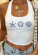 Women Solid Style Printed Strapless Top