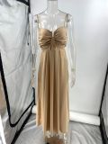 Summer Sexy Strap U-Neck Holiday Maxi Dress