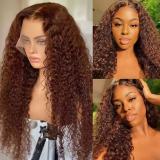 African Fashion Front Lace 13*4 Wig Kinky Coil Afro Long Curly Hairpiece
