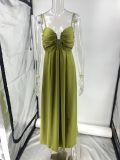 Summer Sexy Strap U-Neck Holiday Maxi Dress