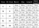Women's Fashion High Waist Denim Pants Metal Studs Casual Trousers