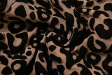Summer Street Style Leopard Print High Waist Tight Fitting Slim Fit Jumpsuit