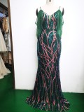 Summer Sequin Strap Mermaid Long Evening Dress