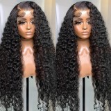 African Fashion Front Lace 13*4 Wig Kinky Coil Afro Long Curly Hairpiece