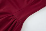 Women's Summer Fashion Sexy Low Back Zipper Slim Waist Strap Dress