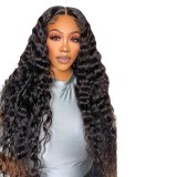 African Fashion Front Lace 13*4 Wig Kinky Coil Afro Long Curly Hairpiece