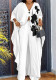 Women's Fashion Printed V-Neck Loose Long Sleeve Blouse Wide-Leg Pants Set