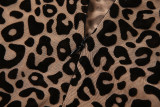 Summer Street Style Leopard Print High Waist Tight Fitting Slim Fit Jumpsuit
