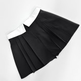 Summer Sexy Women's Sleeveless Button-Up Vest & Mini Skirt Set