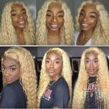 African Fashion Front Lace 13*4 Wig Kinky Coil Afro Long Curly Hairpiece