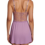 Women lace mesh see-through camisole nightgown, sexy lingerie