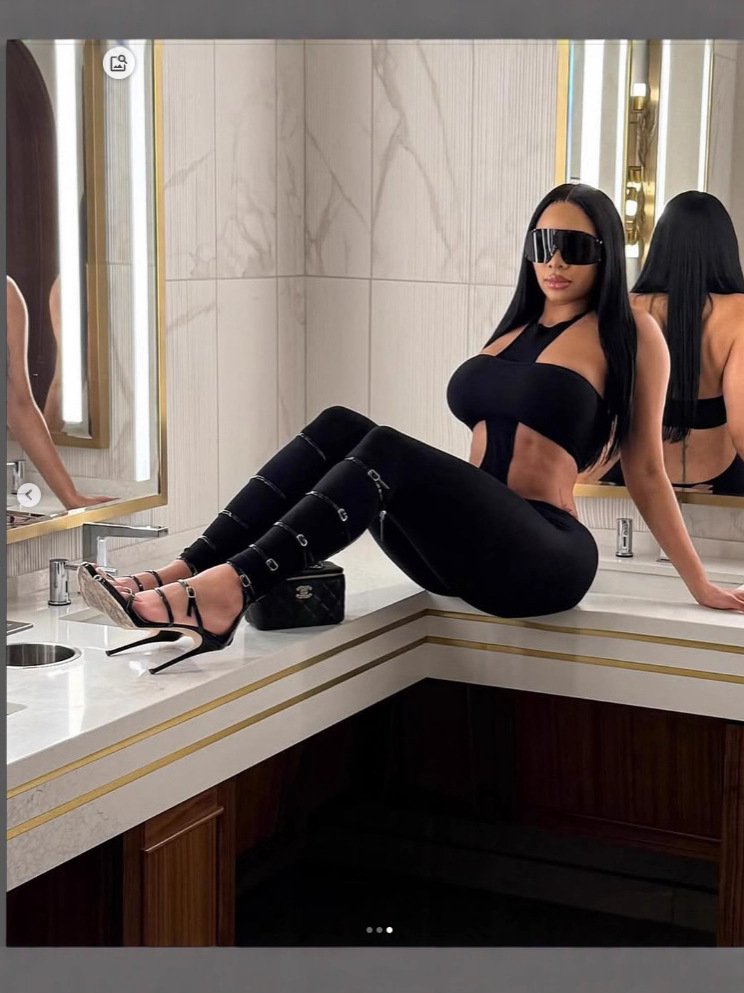 Women Sexy Strapless Halter Neck Top and Pants Two-Piece Set