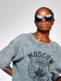 Women Retro Trendy Style Summer Short-Sleeved T-Shirt