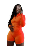 Women spring/summer casual sexy long-sleeved top and shorts two-piece set