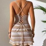 Women Sexy Summer Bikini Long Backless Holidays Slip Dress