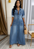 Summer Women's Fashion Casual Loose Long A-Line Dress Summer Women's Fashion Casual Loose Long A-Line Dress