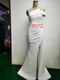 Spring Elegant One Shoulder Slit Cocktail Eevening Dress