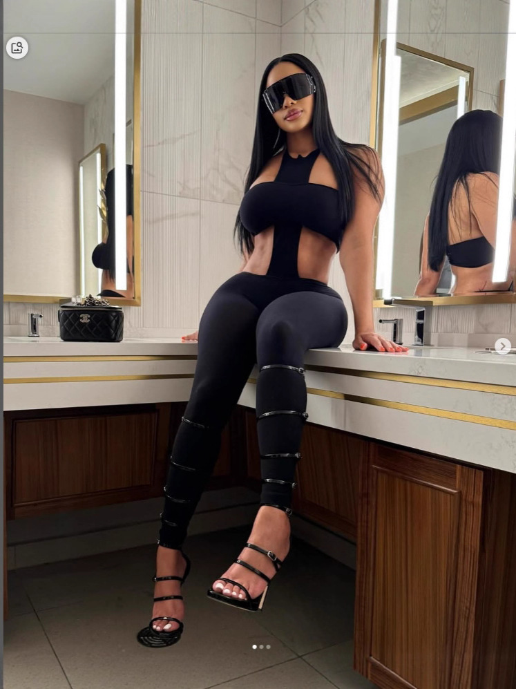 Women Sexy Strapless Halter Neck Top and Pants Two-Piece Set