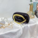 Women Glossy Square Bag Single Shoulder Crossbody Bag