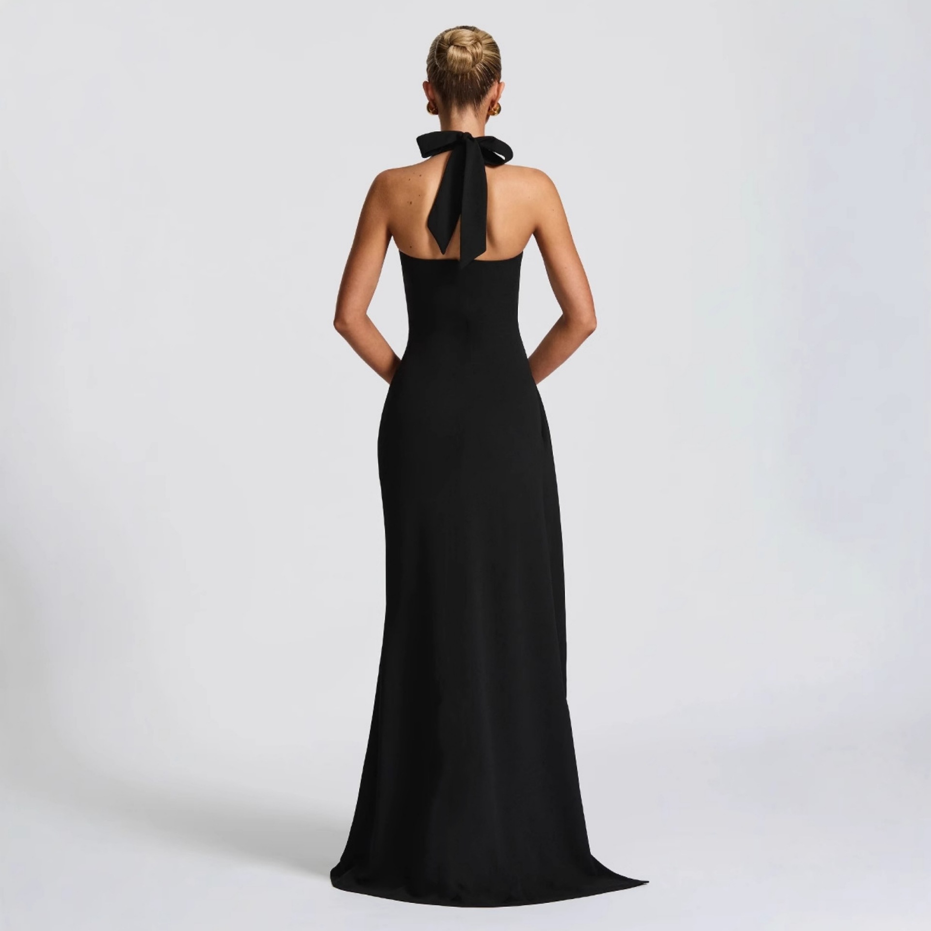 Summer Sexy High-Slit Tie-Waist Formal Gown