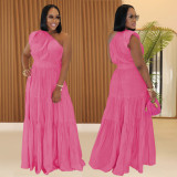 Chic Off-Shoulder Slim Fit Long Dress