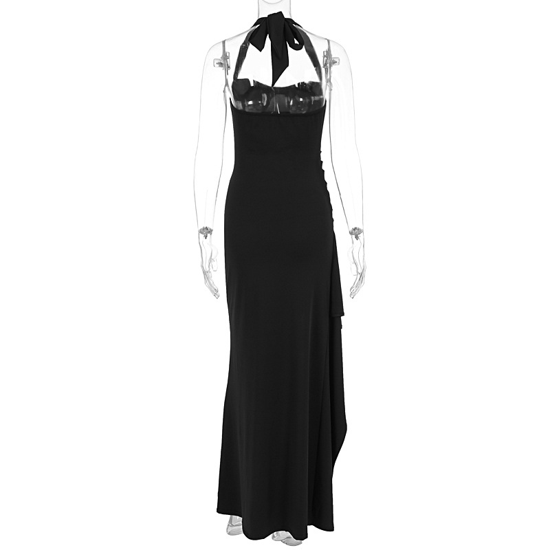 Summer Sexy High-Slit Tie-Waist Formal Gown