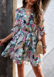 Women's Spring/Summer Holiday Casual Print Dress