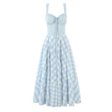 Sweet Strapless Sleeveless Slim Fit Dress