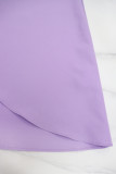 Women's Casual Ruffle Sleeve Slim Waist Button-Down A-Line Dress