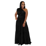 Chic Off-Shoulder Slim Fit Long Dress