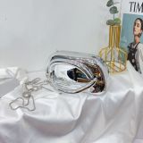 Women Glossy Square Bag Single Shoulder Crossbody Bag