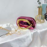 Women Glossy Square Bag Single Shoulder Crossbody Bag
