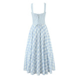 Sweet Strapless Sleeveless Slim Fit Dress