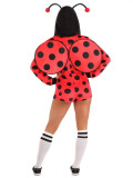 Women Halloween Bee and Ladybug Cosplay Costumes for Adults and Children, Holiday Party Dresses