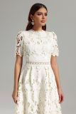 Women Lace Cutout Maxi Holiday Dress