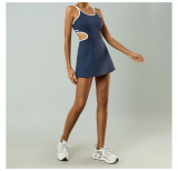 Women Sport Padded Stretch Quick-Drying Tennis Skirt