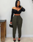 Women summer cuffed trousers