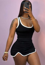 Women Fall Crop Solid Sexy Mini Dress Two-Piece Set Women Fall Crop Solid Sexy Mini Dress Two-Piece Set