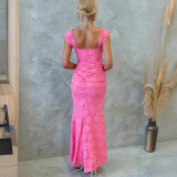 Women Sleeveless Off-Shoulder Solid Dress