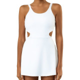 Women Sport Padded Stretch Quick-Drying Tennis Skirt