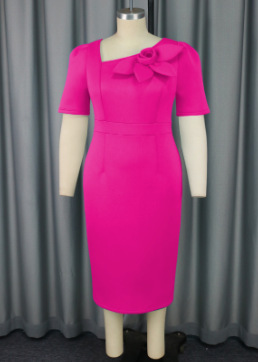 Women asymmetric collar Formal Party Dress