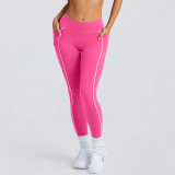 Strapless Top & Long Pants High Stretch Tank Sports Bra Anti-Slip Yoga Pilates Set