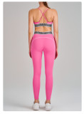 High-Waist Butt Lift Waist Trainer Tank Running Sports Bra & Pants Yoga Set