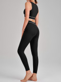 Yoga Wear High-Waist Butt Lift Slim Fit Tank Running Sports Bra Set
