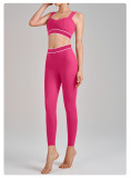 Yoga Wear High-Waist Butt Lift Slim Fit Tank Running Sports Bra Set